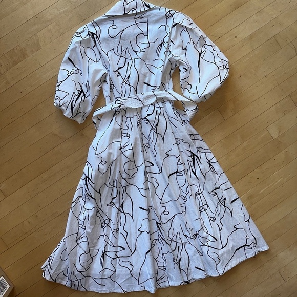 New T Tahari art deco print dress, XS,  D - Picture 3 of 3